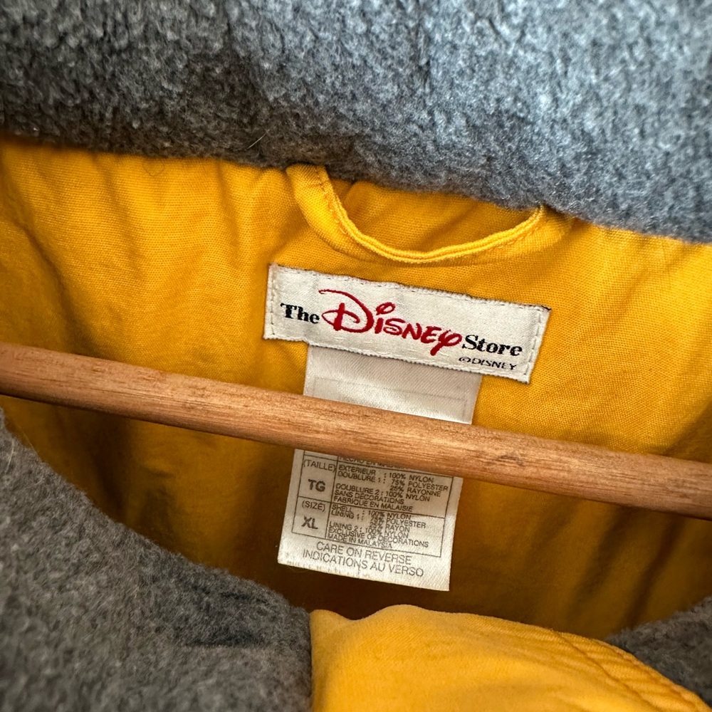 Vintage Disney Tigger Jacket XL Yellow 90s Zip Up Coat Embroidered Rare - Picture 3 of 9